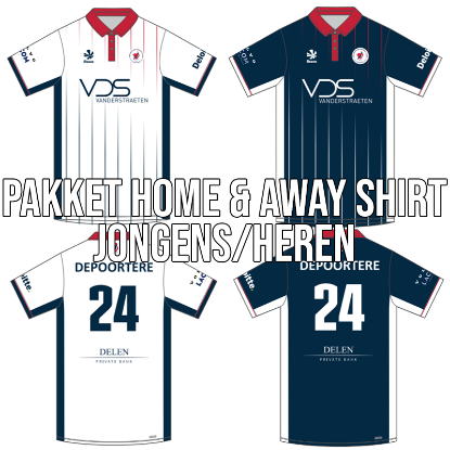 Afbeeldingen van PAKKET HOME & AWAY SHIRTS JONGENS/HEREN