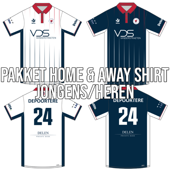 Afbeeldingen van PAKKET HOME & AWAY SHIRTS JONGENS/HEREN